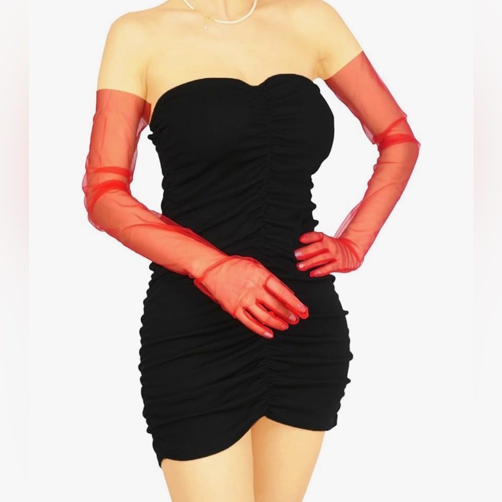2-Pack Red Gloves (long/short)